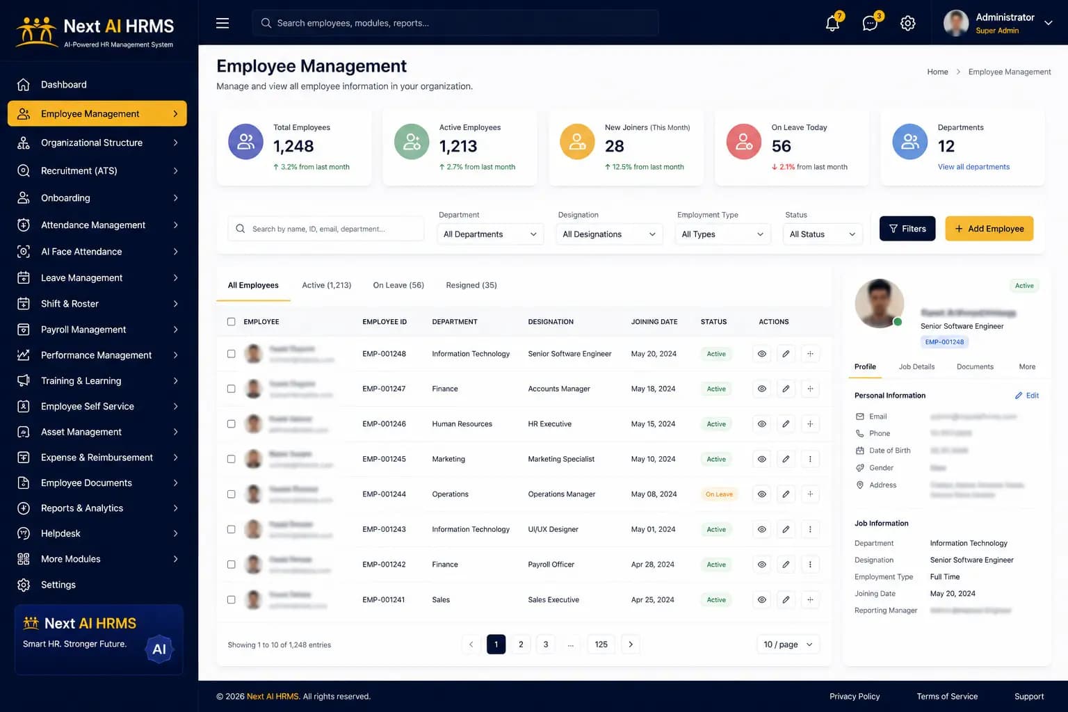 HR management software employee management