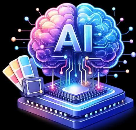 Artificial intelligence services illustration