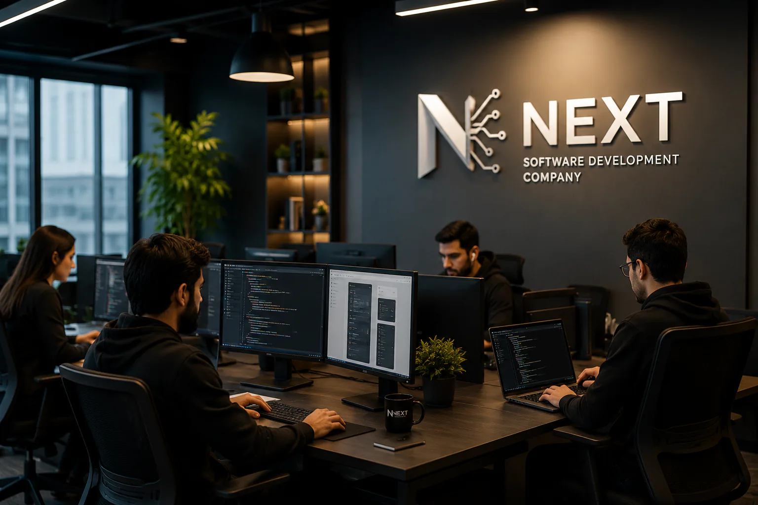 Next Software Development Company team collaborating on product delivery