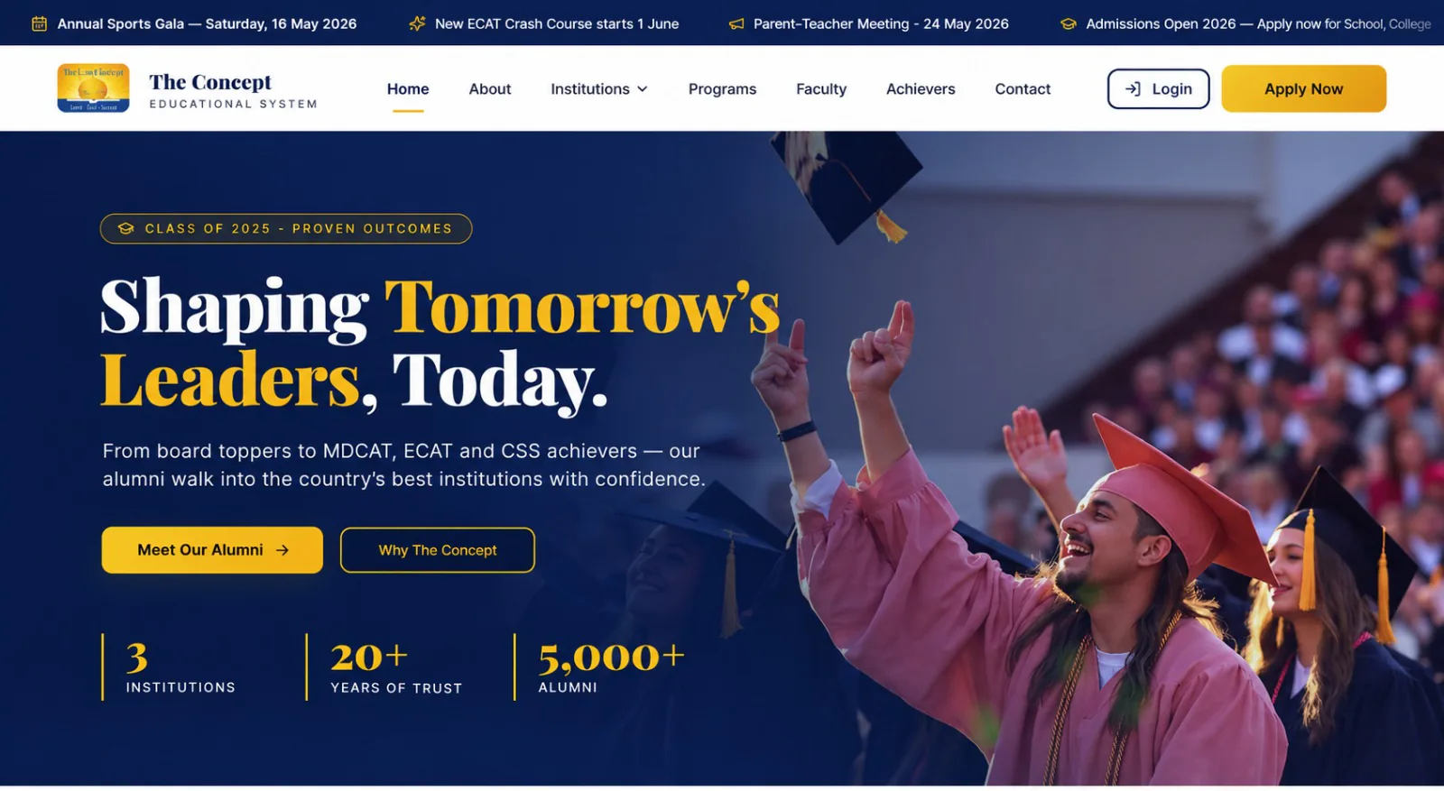 AI School ERP public website