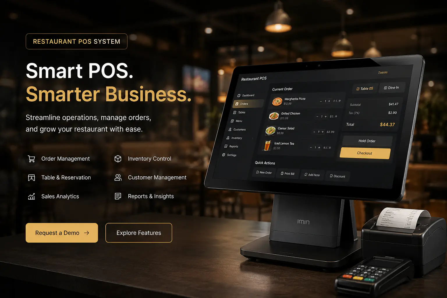 Restaurant POS system overview