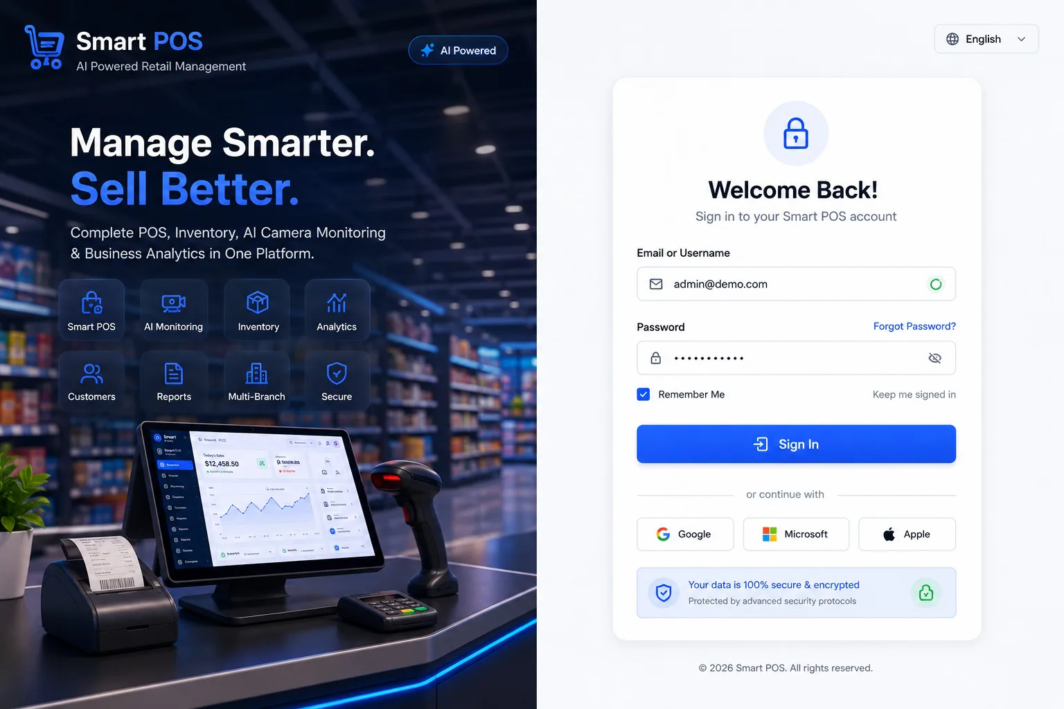 Royal POS sign-in